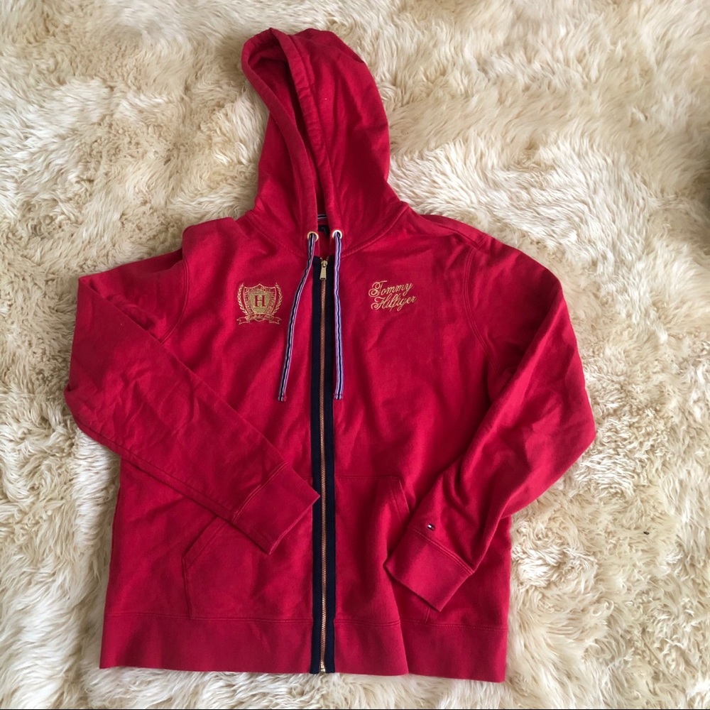 Tommy Hilfiger Hoodie Zipper Sweatshirt with Logo